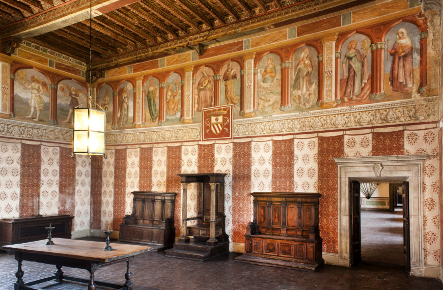 La Sala dei Tarocchi nel castello Orsini-Odescalchi di Bracciano: un inedito fregio quattrocentesco restaurato a fine Ottocento